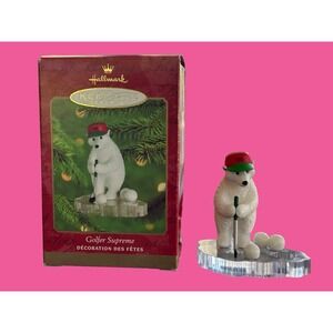 2000  Hallmark Keepsake Golfer Supreme Christmas Ornament‎